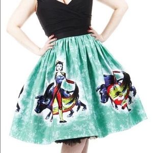 PUG Mexican Circle Skirt in Matador Print-L